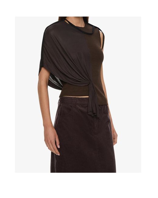 Christopher Esber Black Outline Collision Top