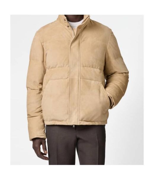Tod's Natural Leather Quilted Jacket for men