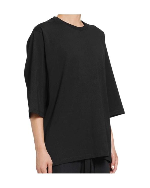 Thom Krom Black Crew-Neck T-Shirt for men