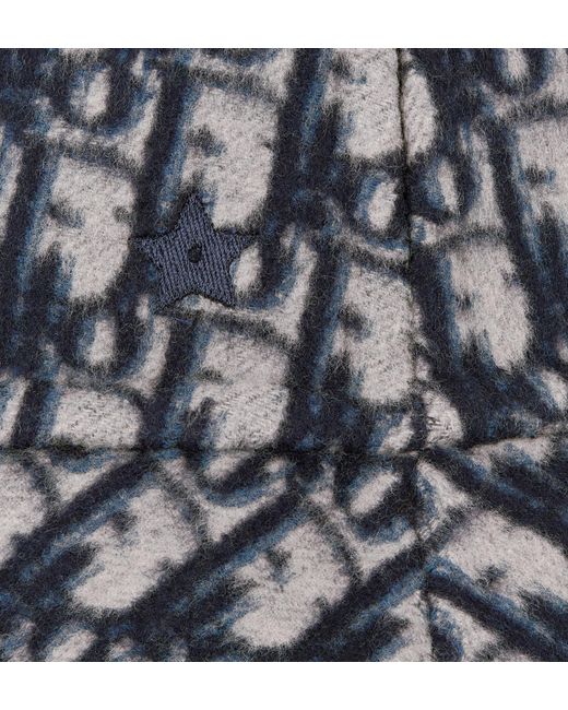 Dior Blue Reversible Teddy-D Small-Brim Bucket Hat