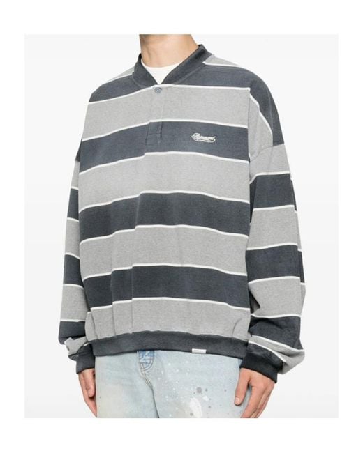 Represent Gray Long-Sleeved Sweatshirt for men