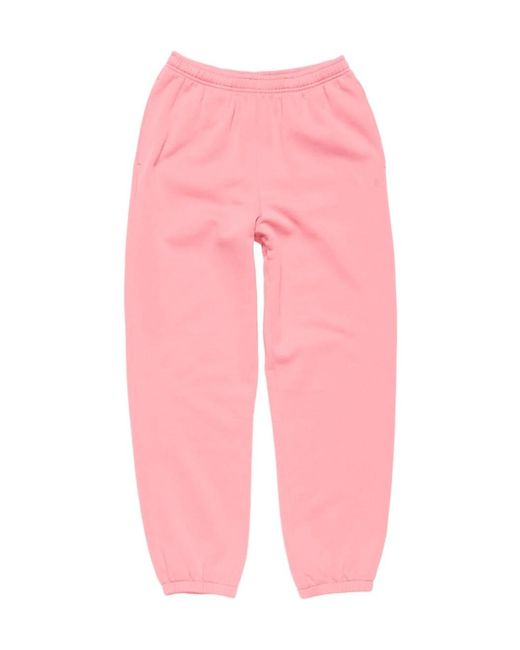 Acne Pink Elasticated-Waistband Trousers for men