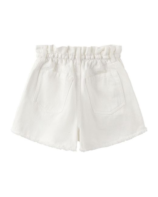 Marissa Chiara White Belt Loop Shorts