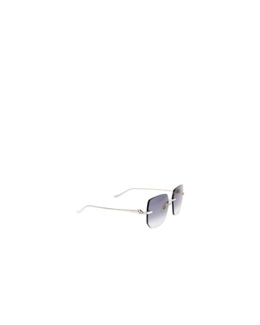 Cartier White Butterfly Frame Sunglasses