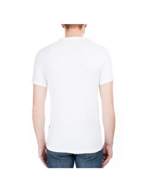Paul & Shark Blue Printed T-Shirt With Round Neck for men