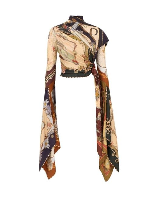 Zimmermann White Valiant Draped Top