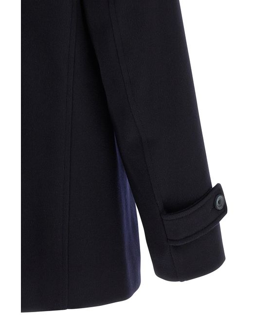Herno Blue Long-Sleeved Straight-Hem Jacket for men