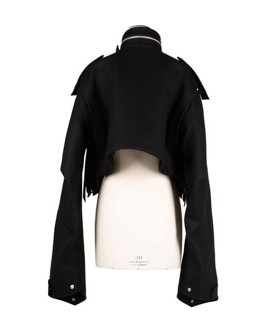 Sacai Black Long-Sleeved Casual Jacket