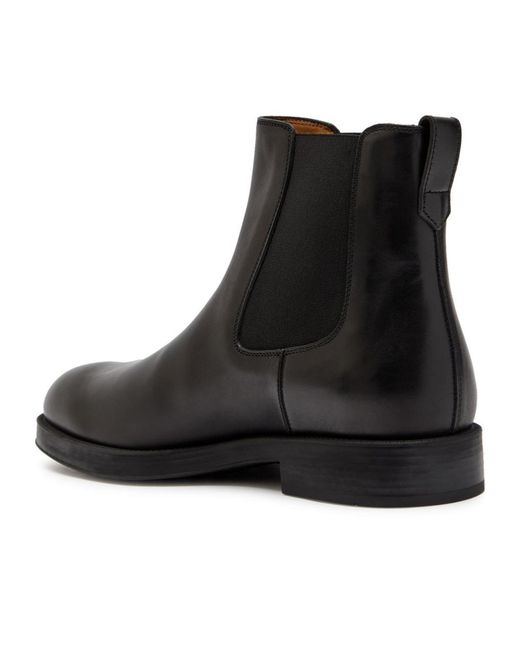 Tod's Black Leather Chelsea Boots for men