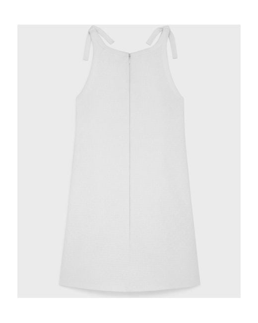 Céline White Trapeze Mini Dress