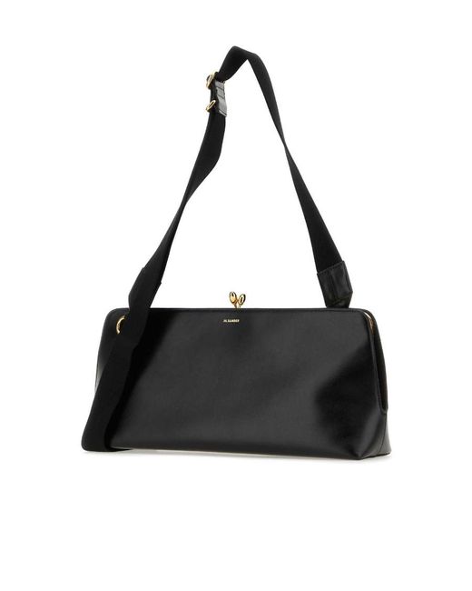 Jil Sander Black Goji Crossbody Bag