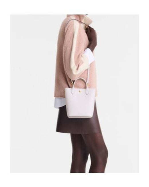 Longchamp Natural Épure Textured Leather Mini Bag