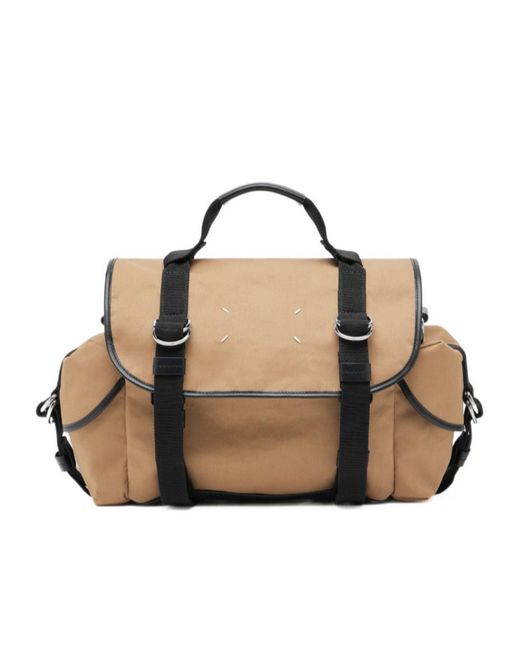 Maison Margiela Metallic Four-Stitch Logo Tote Bag
