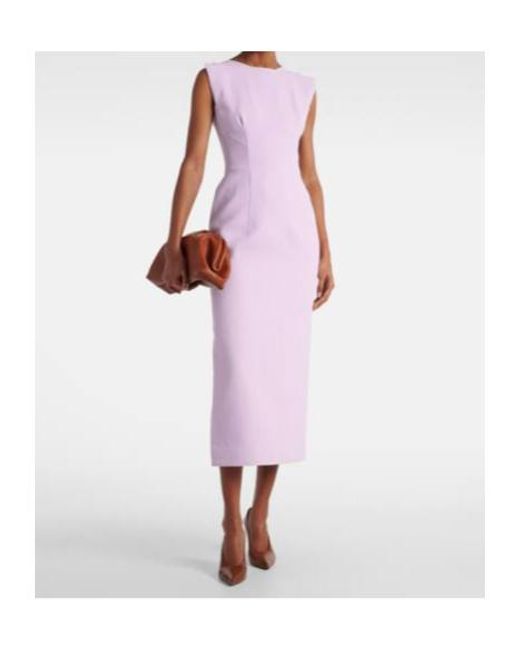 Maticevski Purple Singular Open-Back Cocktail Dress
