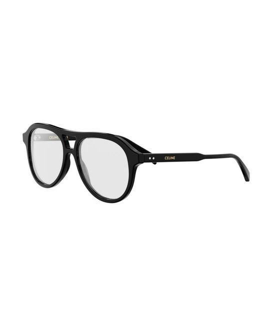 Céline White Aviator's Plain Glasses