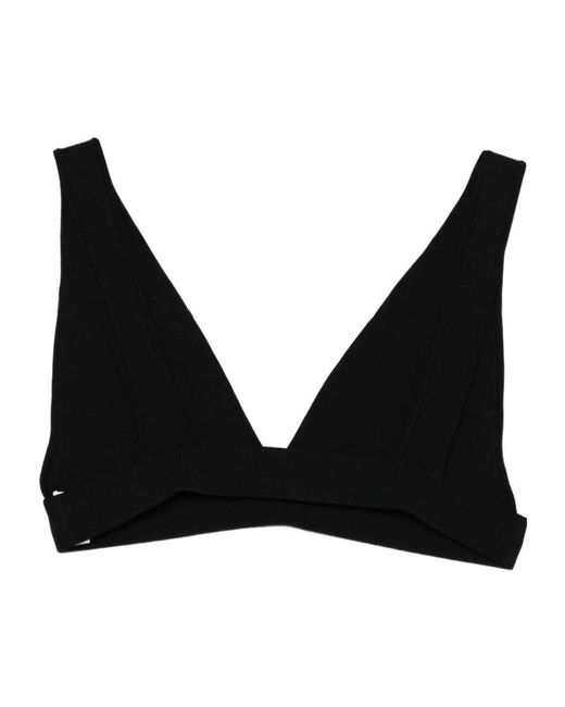 P.A.R.O.S.H. Black Roma V-Neck Top