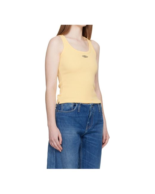 Casablanca Blue Ribbed Crew Neck Vest