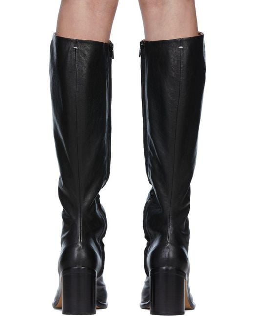 Maison Margiela Black Tabi Knee-Length Boots