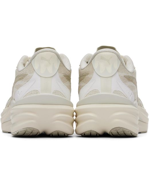 PUMA White Deviate Nitro 4 Lace-Up Sneakers for men