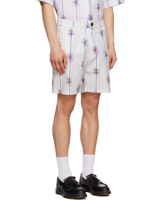 Egonlab Multicolor Floral Pattern Shorts for men