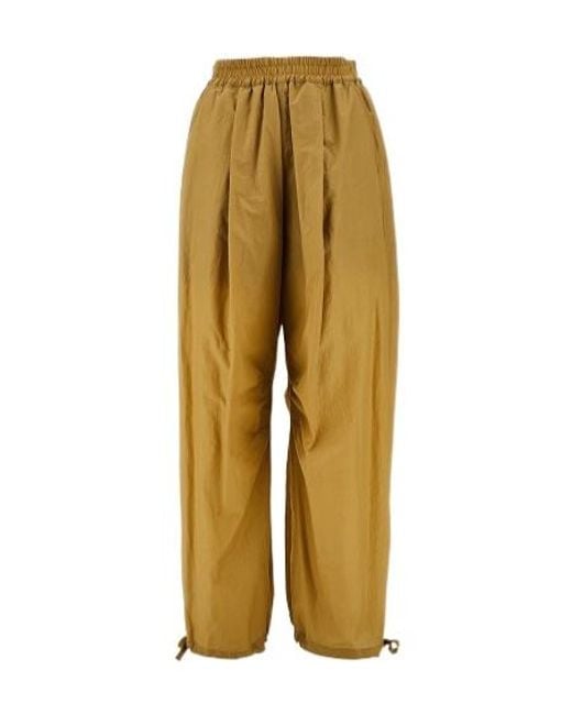 Philosophy Di Lorenzo Serafini Yellow Wide Leg Drawstring Pants