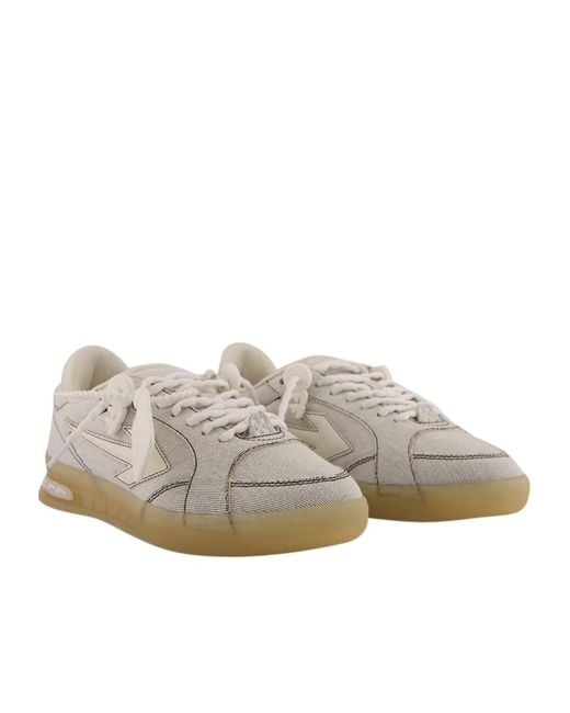 Off-White c/o Virgil Abloh Gray End Of Play Denim Sneakers for men