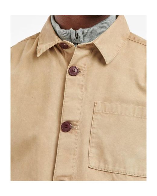 Barbour Natural Button-Down Shirt Jacket for men