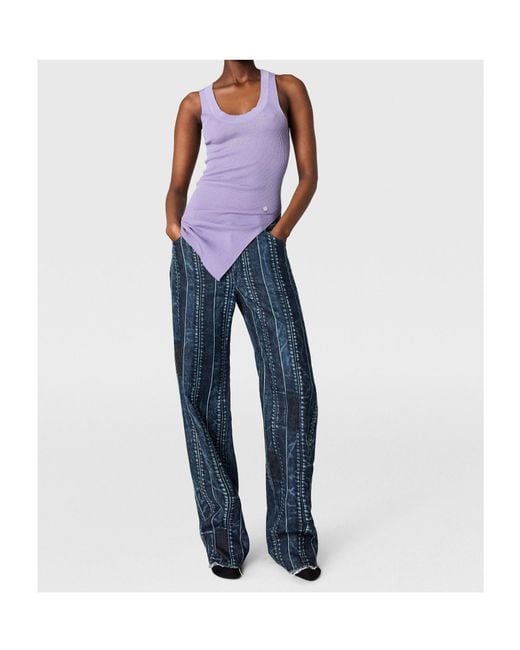 Stella McCartney Purple Sleeveless Top