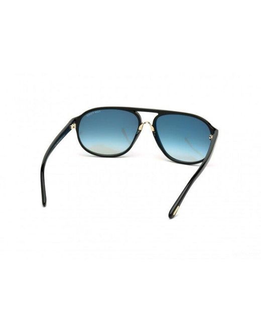 Tom Ford Blue Logo Detail Sunglasses for men