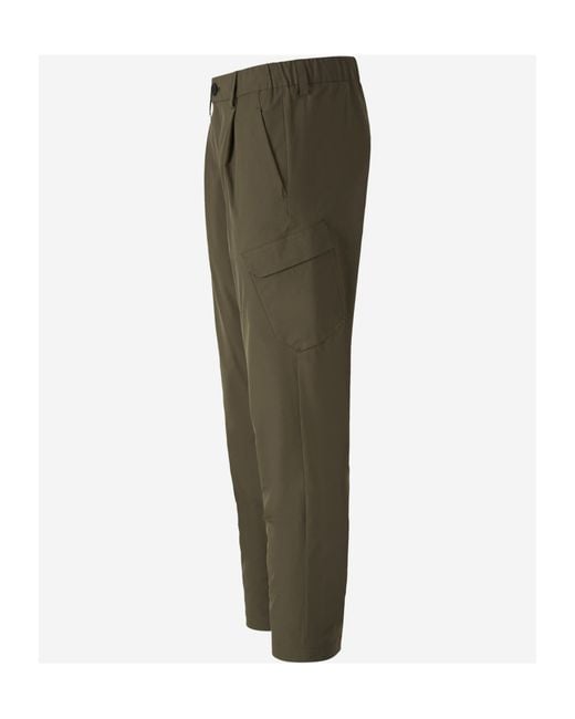 Herno Green Belt Loops Slacks for men