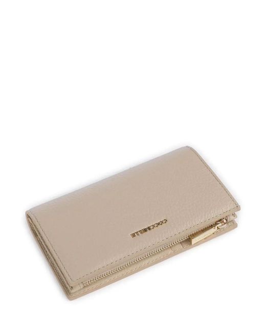 Coccinelle Natural Logo Lettering Zipped Wallet