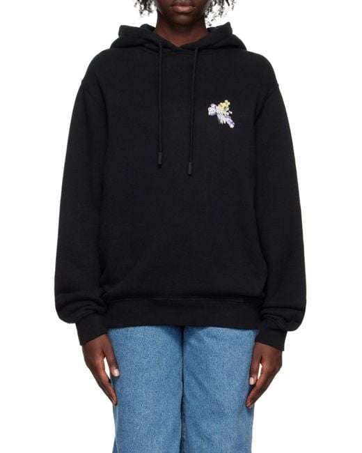 Off-White c/o Virgil Abloh Black Floral Arrows-Print Hoodie