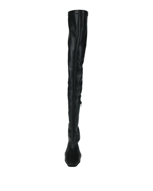 MM6 by Maison Margiela Black Minimalist High Boots