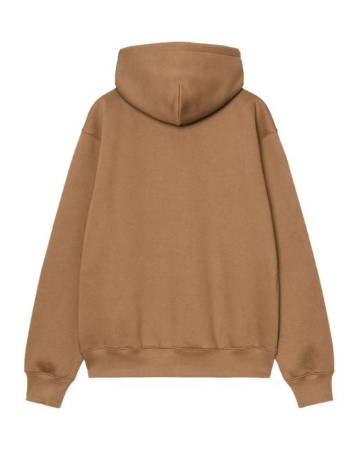 Carhartt Brown Hooded Carhartt Sweatshirt for men