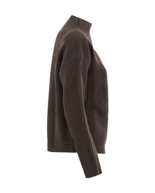 Herno Brown Turtleneck Sweater