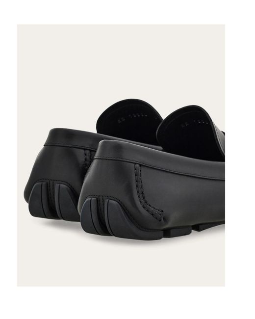 Ferragamo Black Penny Driver Loafer for men