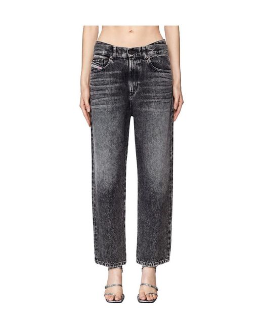 DIESEL Gray Relaxed Boyfriend Jeans