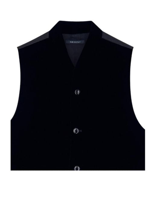 Giorgio Armani Black Button-Up Waistcoat for men