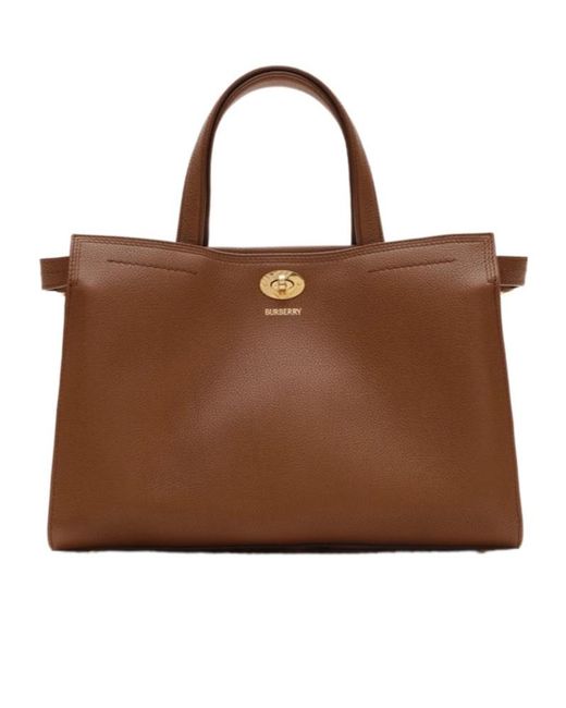 Burberry Brown Small Cotswolds Check Tote