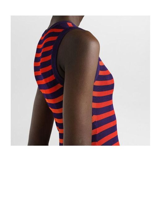 Dolce & Gabbana Red Ribbed Dress
