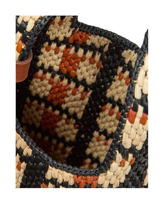A.P.C. Multicolor Pecan Woven Tote Bag