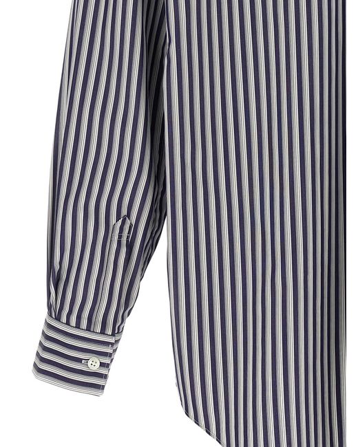 Comme des Garçons Blue Long-Sleeved Shirt for men