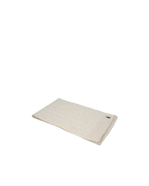 Polo Ralph Lauren White Knitted Scarf for men