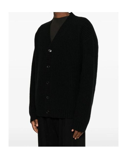Roberto Collina Black Long-Sleeved Sweater for men