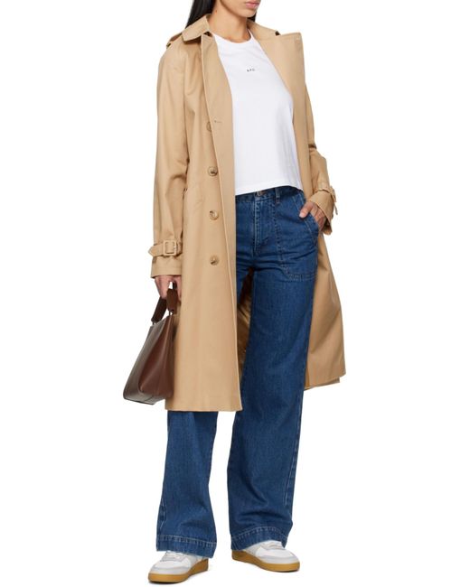 A.P.C. Blue Seaside Wide-Leg Jeans