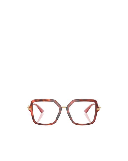 Dolce & Gabbana White Eyewear Square Frame Glasses