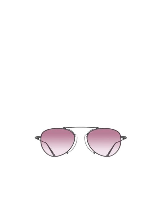 Matsuda Purple Pilot-Frame Titanium Sunglasses