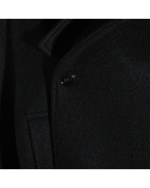 Lemaire Black Short Wrap Coat