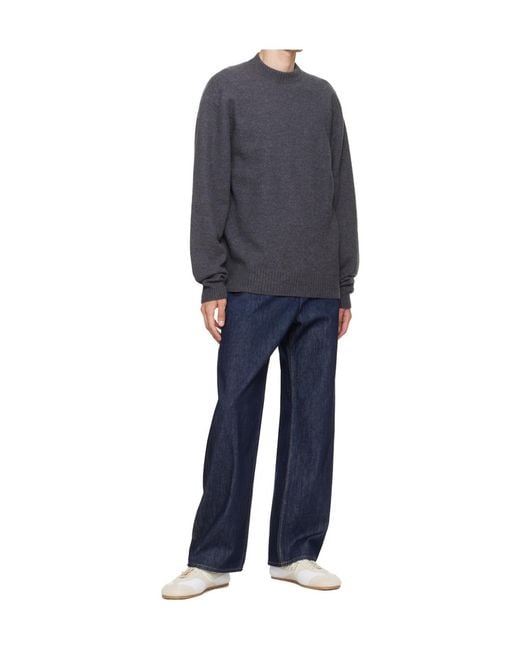 Helmut Lang Blue Belt Loop Jeans for men