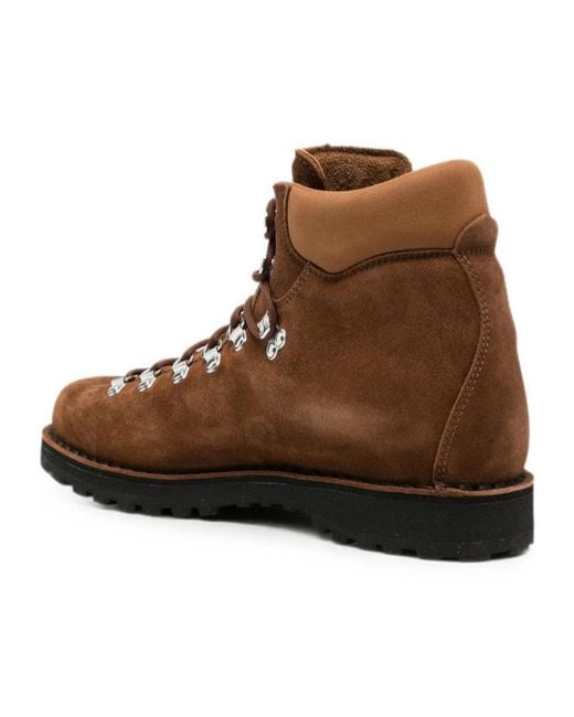 Diemme Brown Lace-Up Ankle Boots for men
